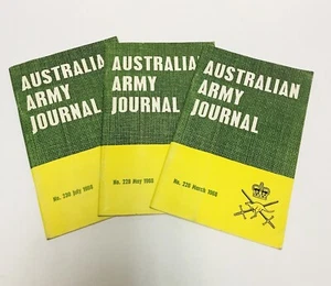 Australian Army Journal Book March 1968 #226 May #228 July #230 - Picture 1 of 8