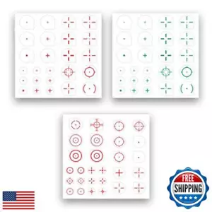 Transparent Clear FPS Aim Sight Assist Sticker - 2 Pack Games Fast Scope Moni - Picture 1 of 5