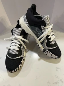 ADIDAS Marquee Boost Low Graffiti Men's Black & White Running Shoes Size 11.5 - Picture 1 of 8