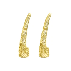 2 Pcs Chinese Nail Covers Accessories Delicate - Picture 1 of 12