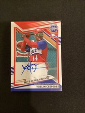 2022 Panini Elite Extra Edition YOELIN CESPEDES On Card Prospect RC Auto. REDSOX