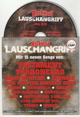 ✪ ROCK HARD LAUSCHANGRIFF #13/2012 METAL-MAGAZIN CD-SAMPLER NEUW. TOP NM-VG+ - Bild 1 von 3