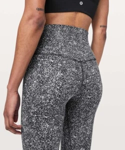 Lululemon Align Full Length Women Leggings Black & White Size CA 8 AU 12 Tight - Picture 1 of 18