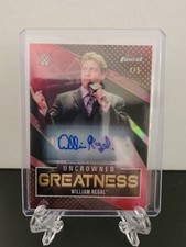 WILLIAM REGAL 2021 WWE TOPPS FINEST UNCROWNED GREATNESS RED RERACTOR AUTO 4/5