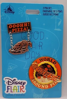 Conjunto de broches Pixar FLAIR Toy Story Aliens Pizza Planet Spinner #156974 parques da Disney - Imagem 1 de 4