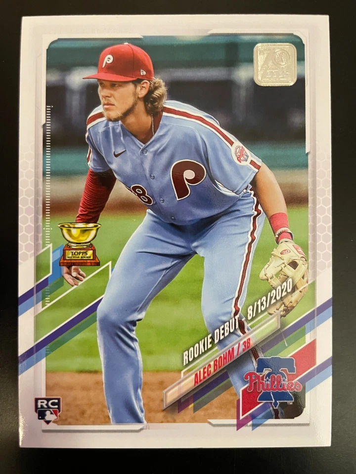 Alec BOHM RC 2021 Topps Update Series Rookie Debut #US250 Philadelphia Phillies - Image 1 of 2