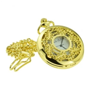 Or Filigrane Poche / Breloque Montre Steampunk/Victorien/Mariage/Gotique Vtg / - Bild 1 von 4