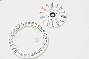 Seiko 160296S day/date calendar with clip , crown at 4, for 7s26 movement-18711 - Imagen 1 de 2