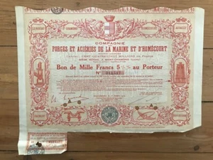 DECO = FORGES & ACIERIES DE LA MARINE & D'HOMECOURTS (SAINT-CHAMOND 42) (B1) - Foto 1 di 1