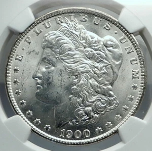 1900 O UNITED STATES of America SILVER Morgan US Dollar Coin EAGLE NGC i78483 - Picture 1 of 4