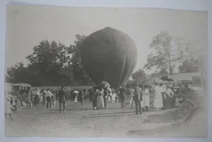 Heißluftballon echtes Foto Postkarte RPPC 1920 Iowa - Bild 1 von 2