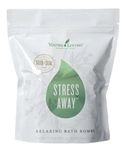Young Living Essential Oils Stress Away Bath Bombs 4 Pack - FREE SHIPPING - Picture 1 of 1