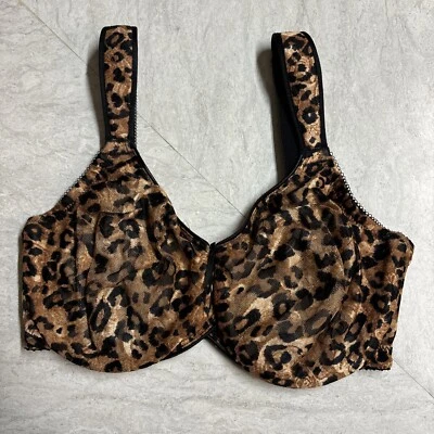 Sujetador Wacoal 855167 Awareness con aros sin forro cobertura completa talla 32DD leopardo Foto 1 de 4