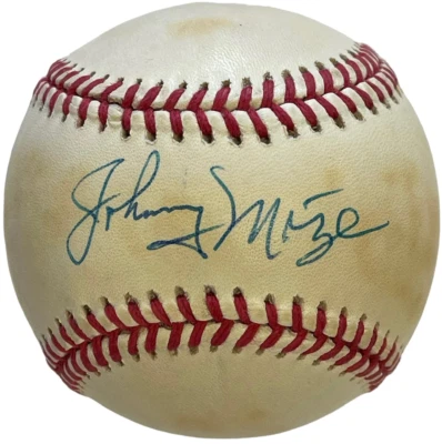 Johnny Mize Autographed Official American League Baseball (JSA) - Image 1 of 3