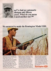 Pubblicità Remington Model 1100 Shotgun 1965 stampa a colori originale - Foto 1 di 1