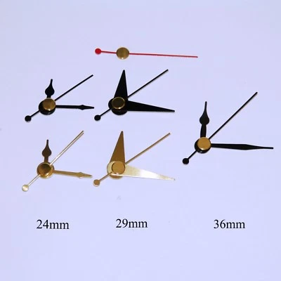 Replacement press fit clock hands for quartz clock movement (5.5mm/3.6mm shaft) - Image 1 of 4