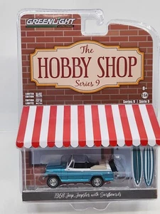 1968 Jeep® Jeepster with Surf Boards Greenlight The Hobby Shop Series 9 - Picture 1 of 5