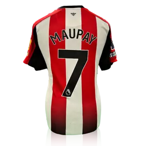 Neal Maupay Match Worn Brentford Shirt - Picture 1 of 2