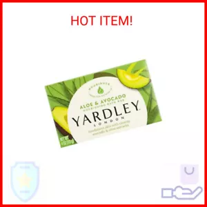 Yardley London Pflegende Badeseife Bar Aloe & Avocado, Pflegt Haut mit Creme - Bild 1 von 2