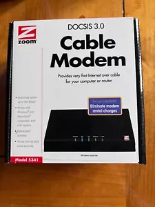 Zoom Model 5341 343 Mbps DOCSIS 3.0 Cable Modem works with Windows Mac & routers - Picture 1 of 3