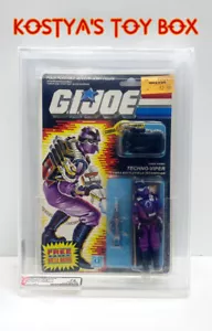GI Joe Cobra TECHNO-VIPER 1987 MOC AFA 75 Modellino vintage sigillato in fabbrica - Foto 1 di 8
