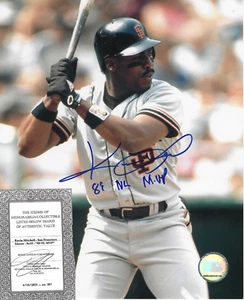 San Francisco Giants signed Kevin Mitchell - 8x10 "89 NL MVP" - AUTHENTIC - Picture 1 of 1
