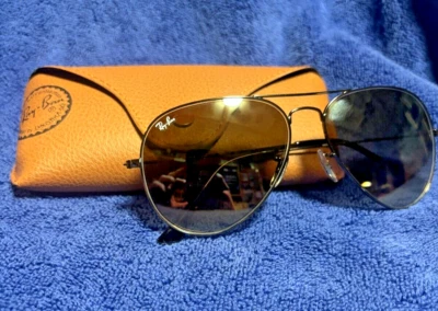 Gafas de sol Ray-Ban Aviator RB3026 62-14 mm marco Gunmetal marrón degradado 004/51 Foto 1 de 4