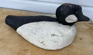 Maine Folk Art Boat House Made Carved Buffle Head Decoy - Picture 1 of 7