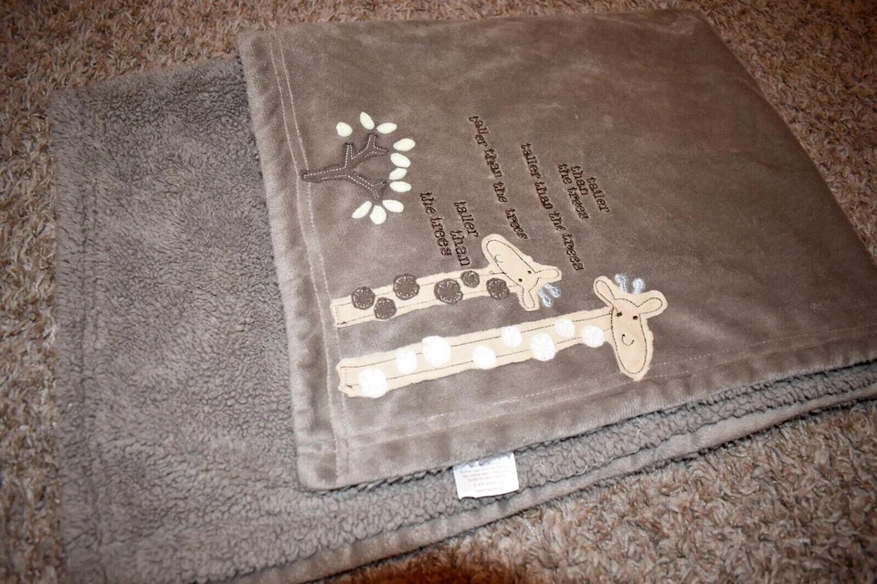 F8!¡GUAU! LN KOALA BABY Marrón Jirafa Felpa Terciopelo Sherpa Cuna Manta Edredón Foto 1 de 4