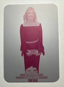 2024 Leaf Metal Women of Sport Jeanie Buss Printing Plate Magenta 1/1 #35 - Picture 1 of 6