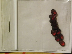 Rhodolite Garnet Fine Red 10 Of 5x7 MM. Oval Faceted Stones. - Picture 1 of 1