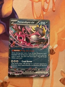 Fezandipiti ex 038/064 Scarlet & Violet Shrouded Fable Holo Pokemon TCG Card - Picture 1 of 2
