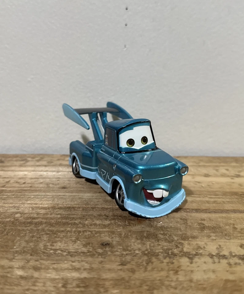 Disney Pixar Cars Tokyo Mater Blue Metallic Chase Drift Mater 1:43 Disney Store - Image 1 of 4