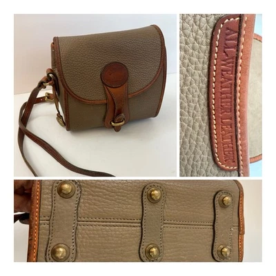Vintage Dooney & Bourke All Weather Leather Small Essex Crossbody Bag USA Made - Image 1 of 4