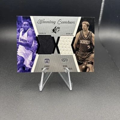 WC38 2003 Winning Combos SPx Chris Webber Hedo Turkoglu Sacremento Kings - Image 1 of 2