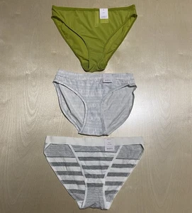 Auden Women's Size Medium (8-10) Soft Cotton Blend Bikini Panties 3 Pack - Picture 1 of 10