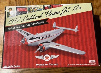 Wings of Texaco Vintage Fuel CP7390 #24 1937 Lockheed Electra Jr. 12a 1:50 - Image 1 of 4