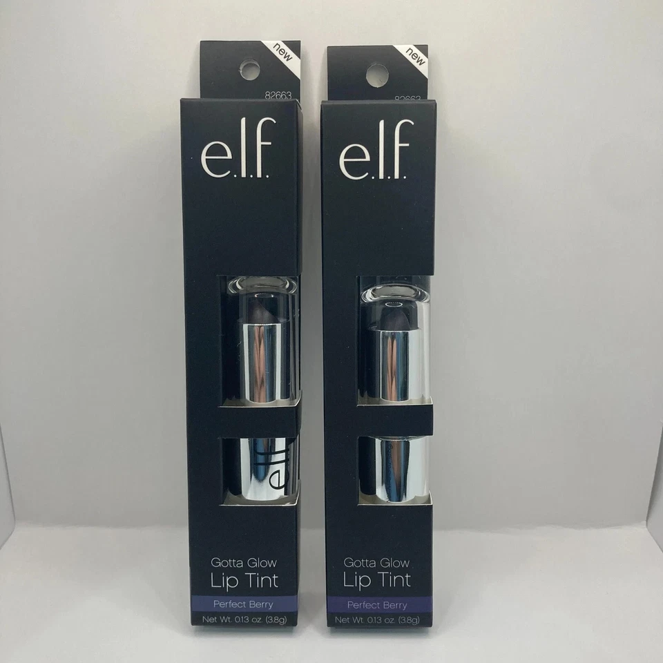 2 PACK ELF Gotta Glow Lip Tint #82663 Perfect Berry e.l.f. - NEW SEALED - Image 1 of 1