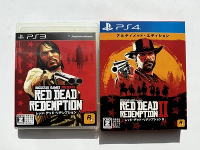 Red Dead Redemption 1+2 2Set PS3,PS4 -PlayStation3,PlaySatation4-  JAPAN - Image 1 of 4