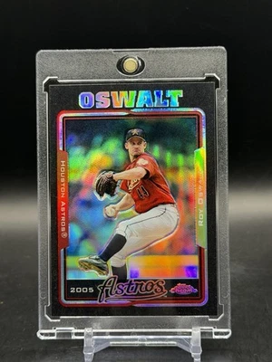 Roy Oswalt 2005 Topps cromo #379 refractores negros #/225 Foto 1 de 2