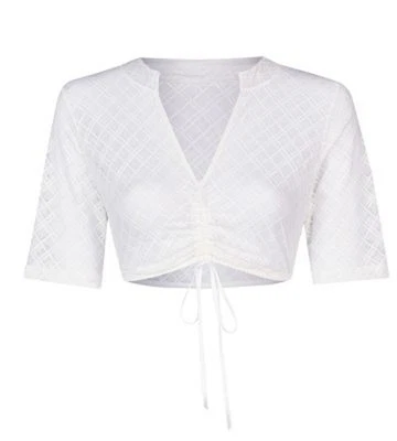 Nina von C. Dirndlbluse Lea mit V-Ausschnitt halbarm 48463328 - Bild 1 von 2