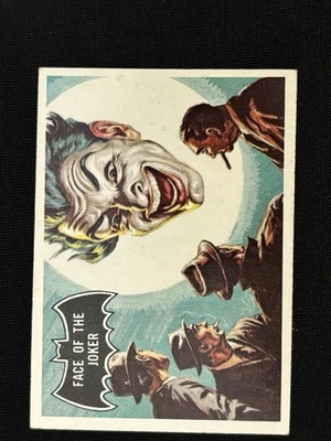 1966 Topps Batman Black Bat Card #9. Face of the Joker. - Image 1 of 2