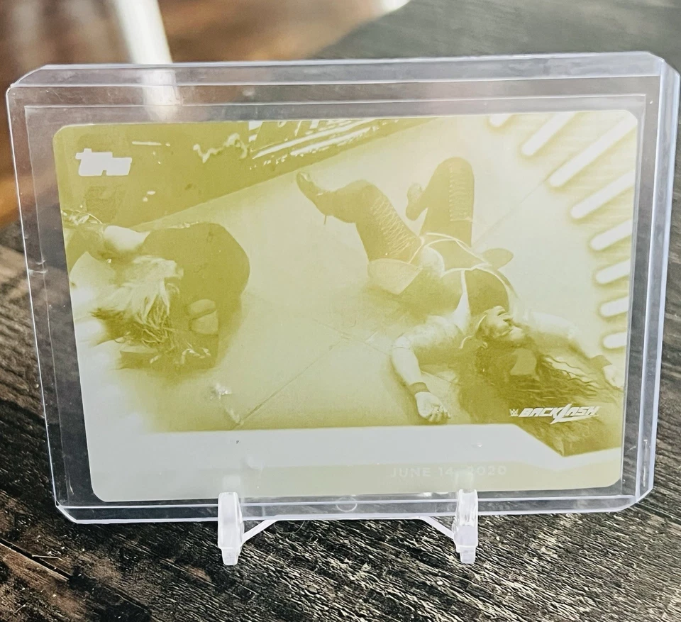 2021 Topps WWE Women’s Division Asuka & Nia Jax Printing Plate 1/1  🔥 - Image 1 of 2