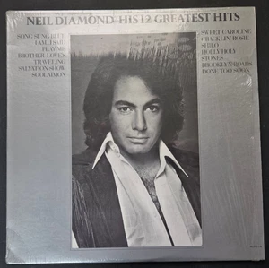 NEIL DIAMOND - HIS 12 GREATEST HITS LP MCA-2106 Vinyl Record Tan Labels VG+/VG - Picture 1 of 7