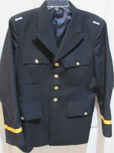 US Army men's Dress Blue Uniform Jacket Coat sz 40R Davis Clothing Co. Officer's - Picture 1 of 6