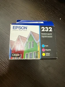 Epson 232 3 Pack Cyan Magenta Yellow Ink Cartridge Exp: 10/2027 - Picture 1 of 5