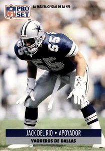 1991 Pro Set Spanish #47 Jack Del Rio - Picture 1 of 2