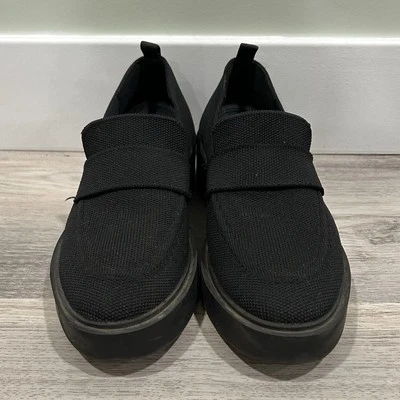 Steven New York Steve Madden Black Shoes Block Heel Loafers Slip On Size 8 - Image 1 of 4