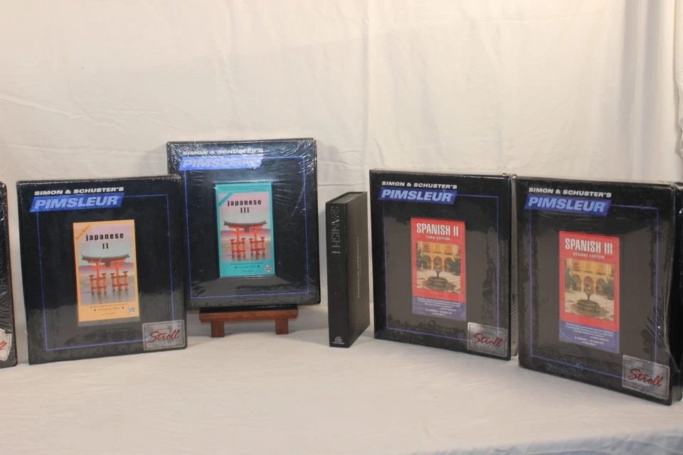 Simon & Schuster Pimsleur Language Course Set  Japanese I-III & Spanish II-III - Image 1 of 4