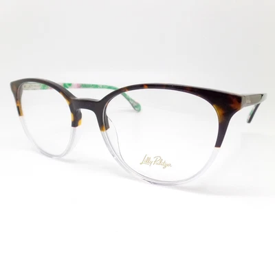 Черепаховые прозрачные новые подлинные рамы Lilly Pulitzer Drew 52 мм - Изображение 1 из 4